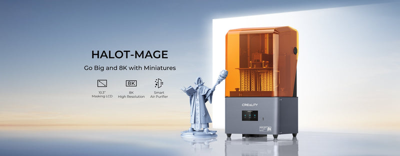 Creality HALOT-MAGE 3D 8K resin printer 228x128x230mm printing size for LCD printing