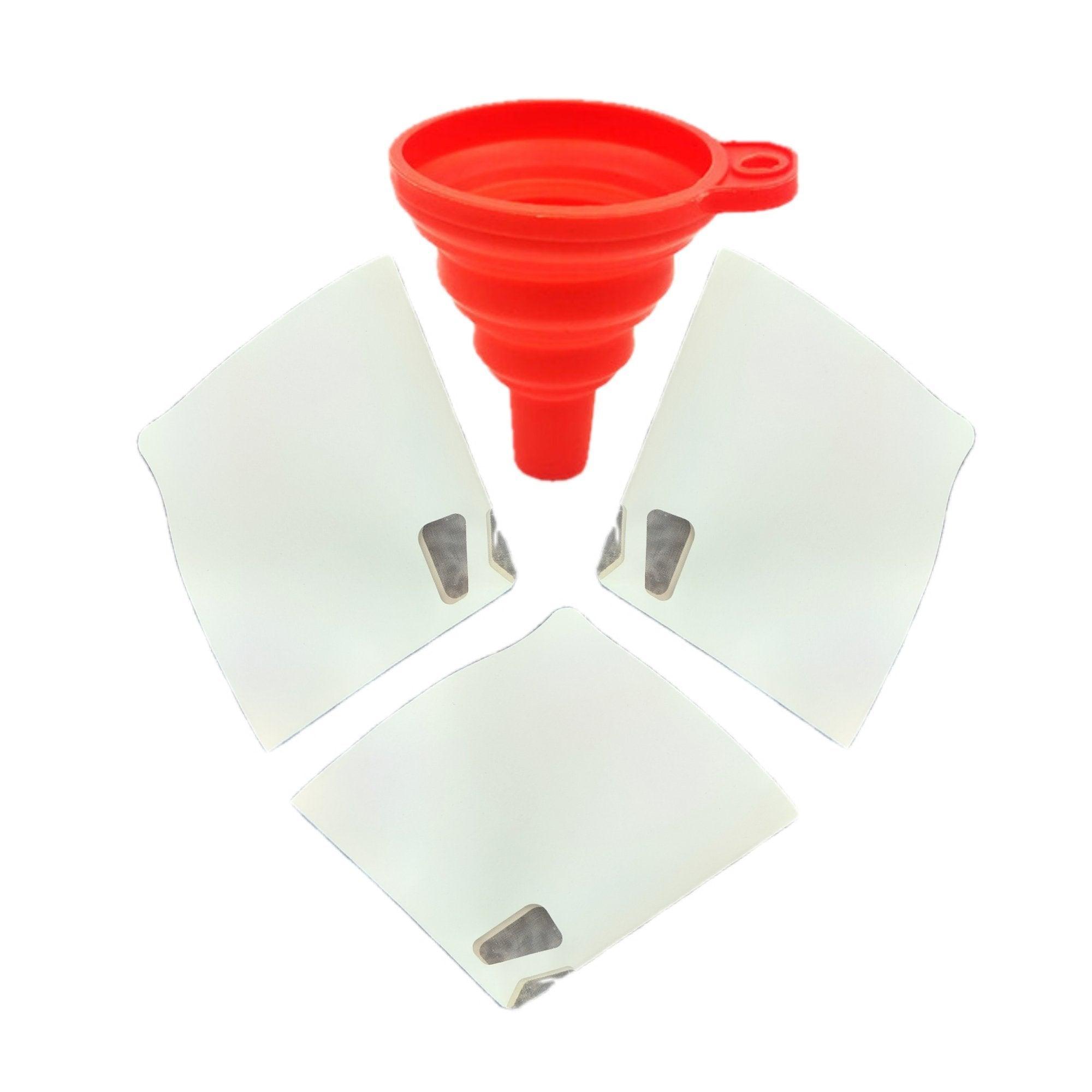 3D Printer Resin Filter * 200 Disposable with Cone Silicone Resin Funnel(Large) Resin Strainer kit for uncured Resin Recycling Antinsky 3d AU stock free shipping - Antinsky3d