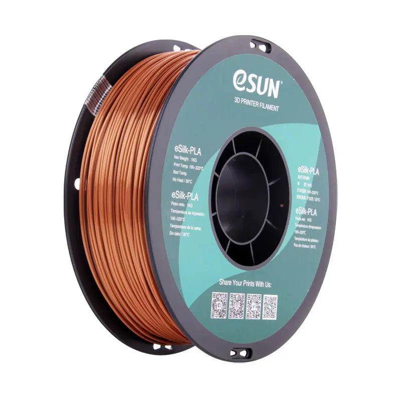 ESUN eSilk-PLA Metal Filament with virgin materials NO harm and environment for 3D indoor printing