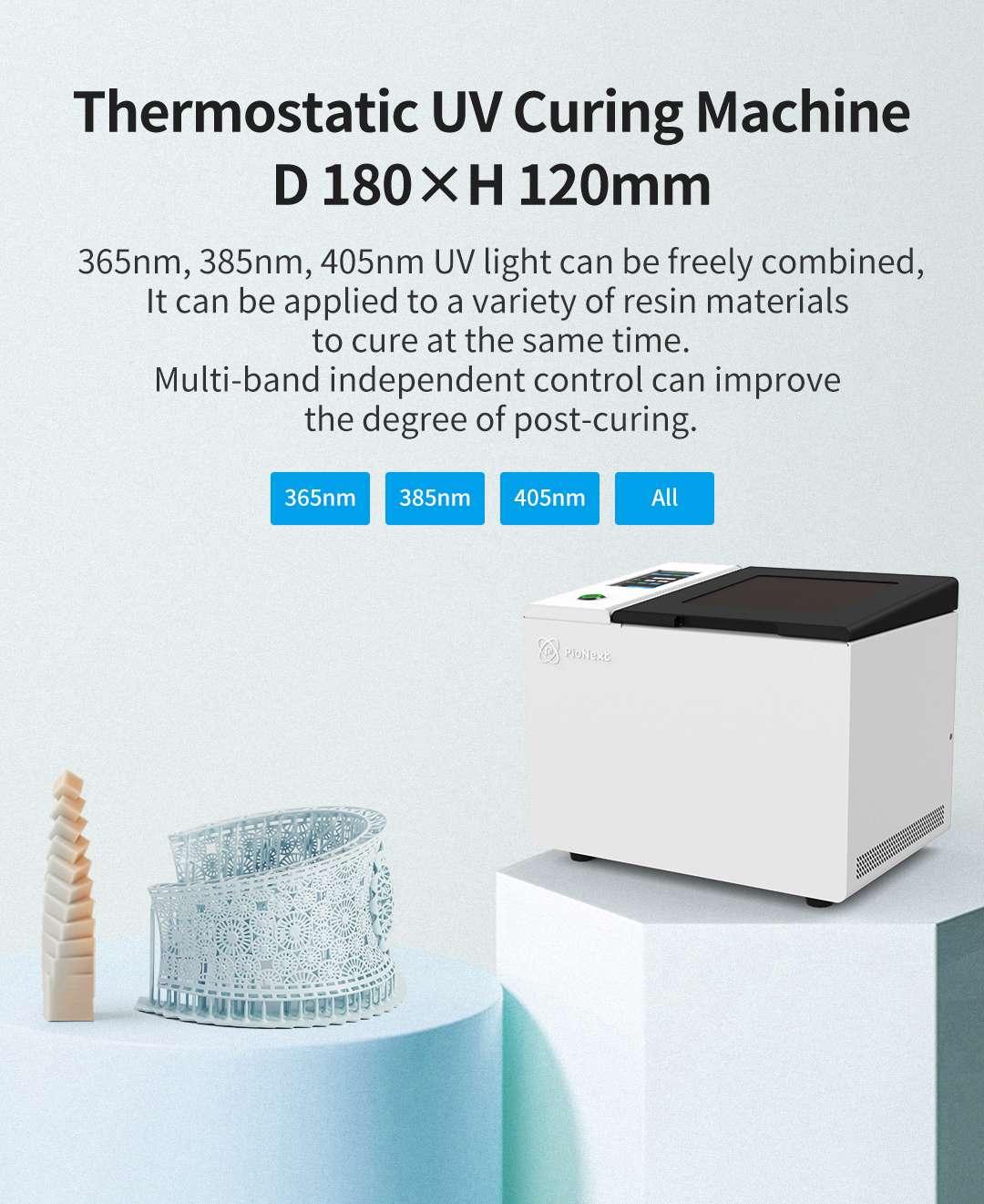 PioCreat UV01 3D dental printer Thermostatic UV Curing Machine 405nm UV light applied to a variety of resin for dental printer Cure - Antinsky3d