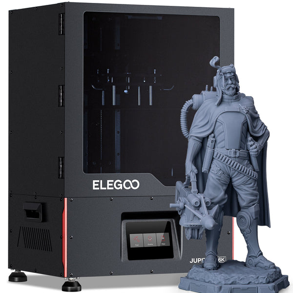 ELEGOO Jupiter Resin 3D Printer with 12.8" 6K Mono LCD Larger Print Volume 277.848 *156.264 * 300 mm for 3D printing