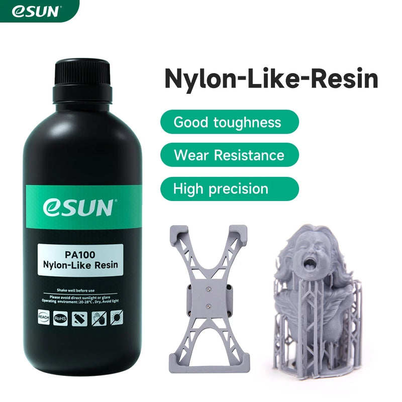 ESUN PA100 Nylon-Like Resin high-strength resin 405nm UV Resin For 3D Printer