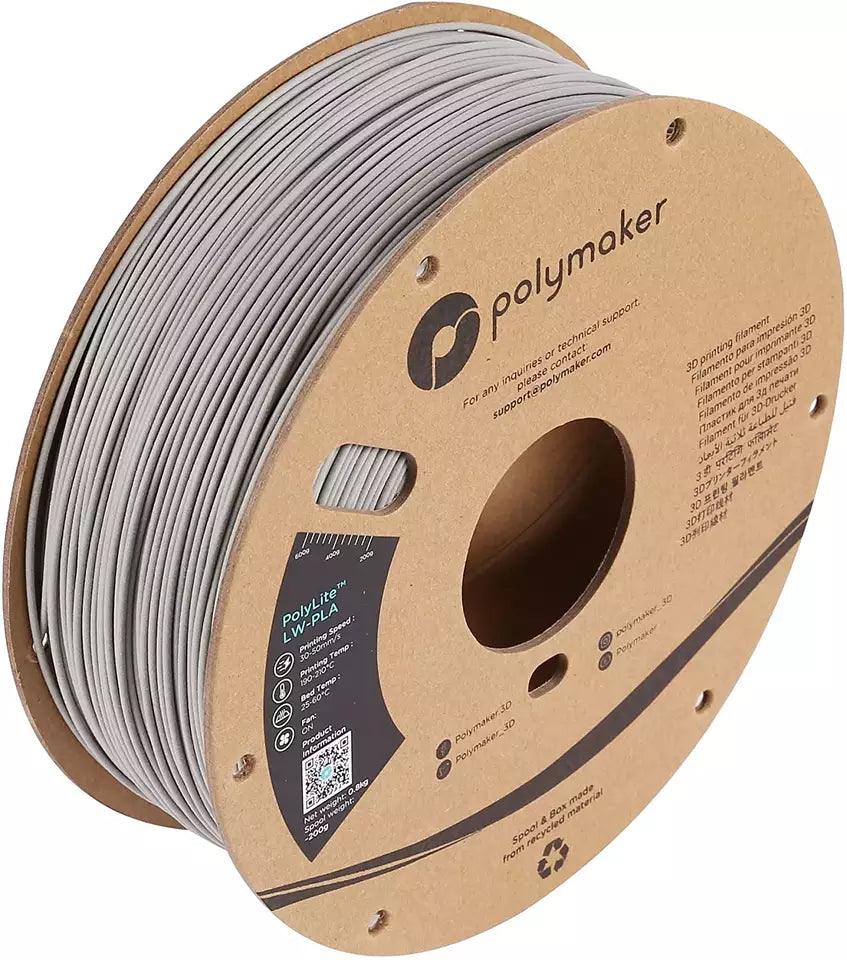 Polymaker PLA PolyLite LW-PLA 3D Filament Cardboard Spool Low Density PLA Filament 1.75mm Light weight 3D filament - Antinsky3d