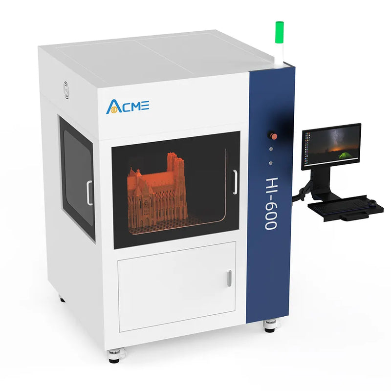 ACME HI-600 SLA 3d printer with 600*600*400mm print size Industrial  dental jewelry  sla 3d printer
