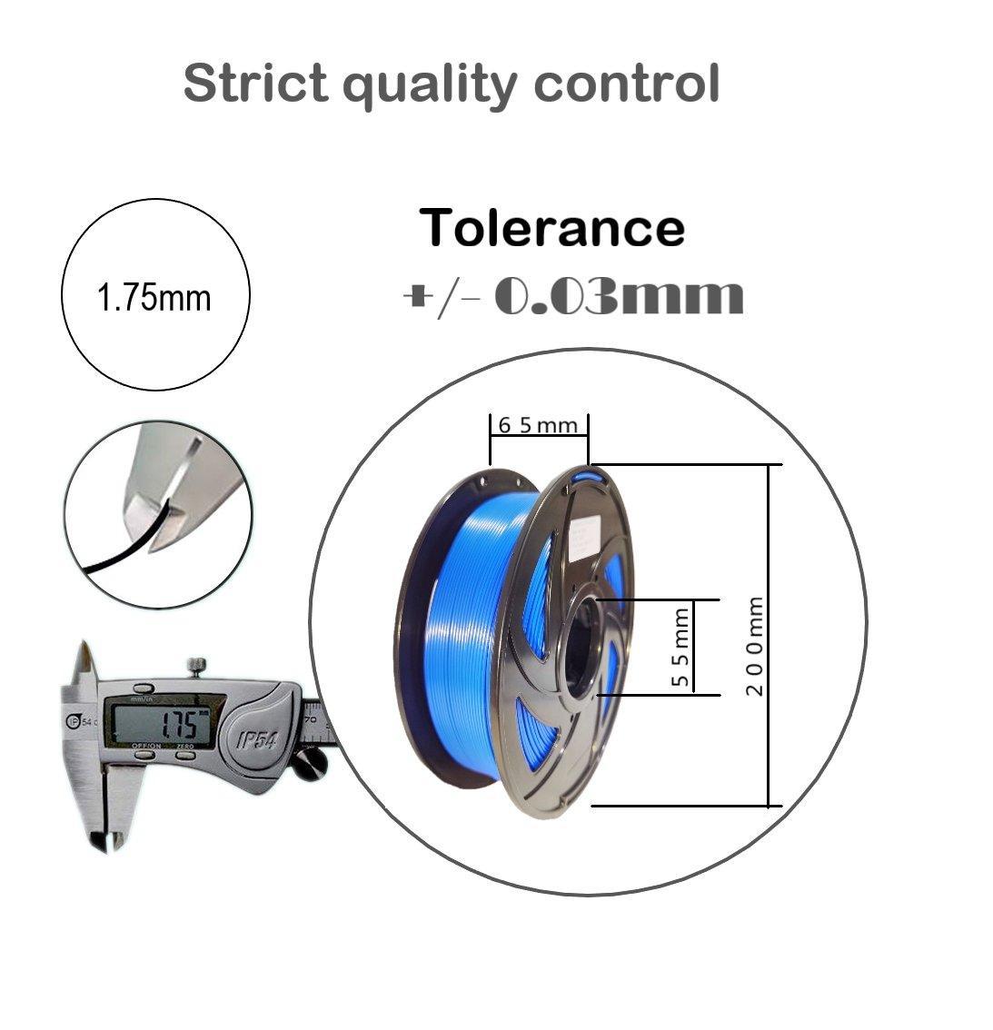 Antinsky eCool PLA 3D Printer Filament 1.75mm 1kg Neat winding +/- 0.03 mm - Antinsky3d