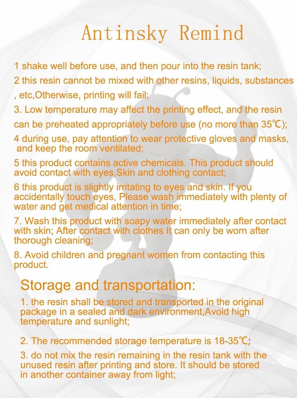 Antinsky Flexible resin for DLP LCD resin 3d printer 405nm 1kg TPU like silicon 70A-80A soft transparent resin - Antinsky3d