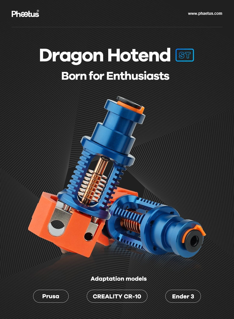 ANTINSKY- PHAETUS Dragon All-Metal Hotend_HF high-temperature 3d printing head 500C, - Antinsky3d