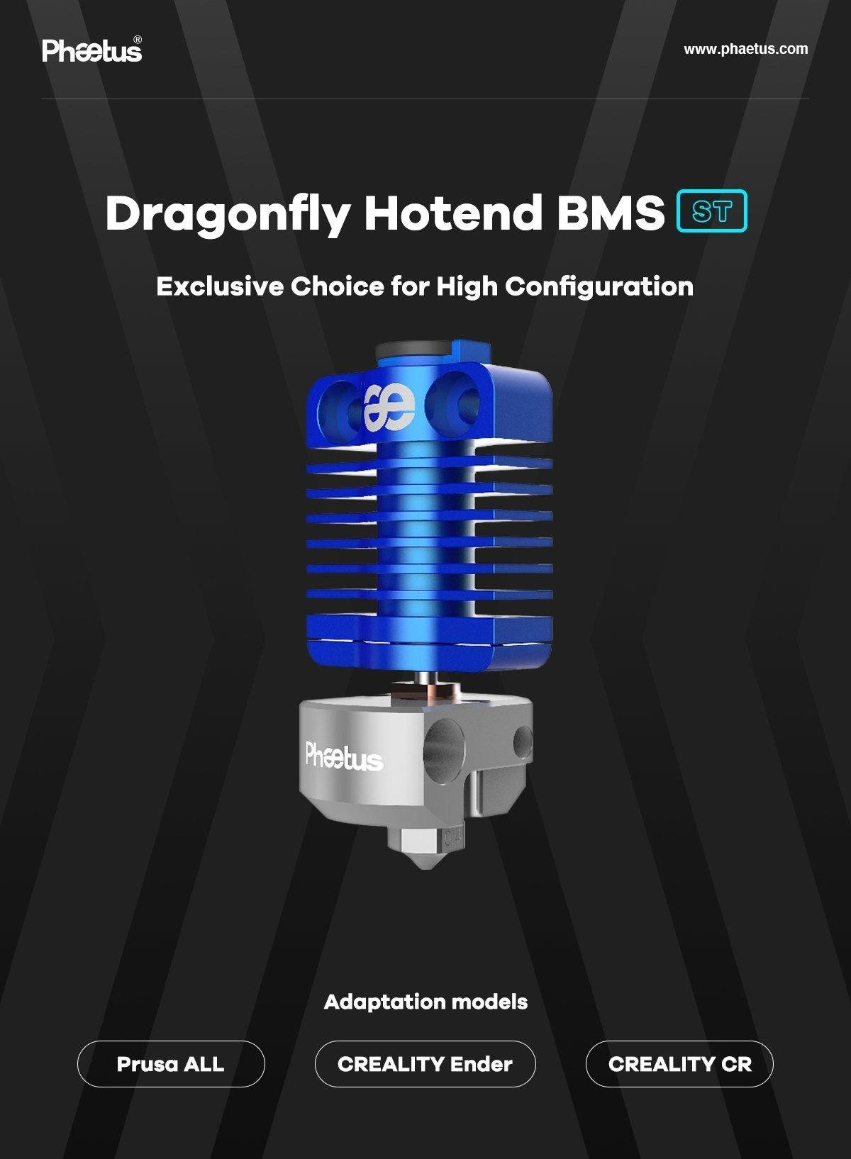 ANTINSKY- PHAETUS Dragonfly BMS All-Metal Hotend_Cost-effective 3d printing head 500C - Antinsky3d