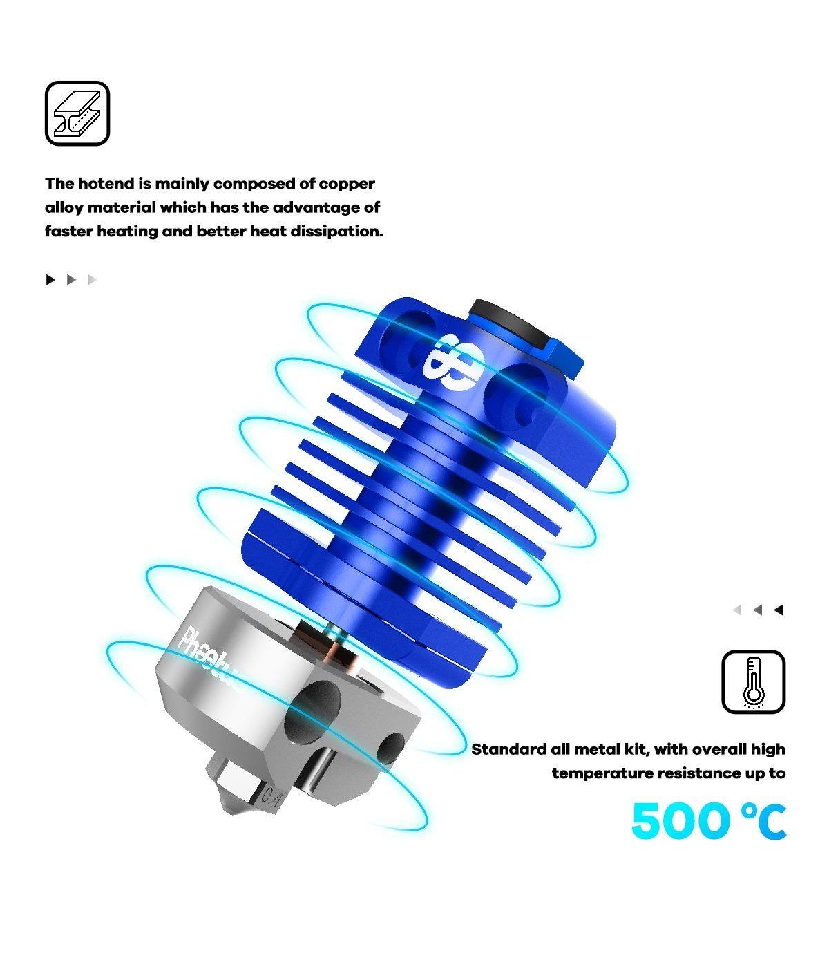 ANTINSKY- PHAETUS Dragonfly BMS All-Metal Hotend_Cost-effective 3d printing head 500C - Antinsky3d