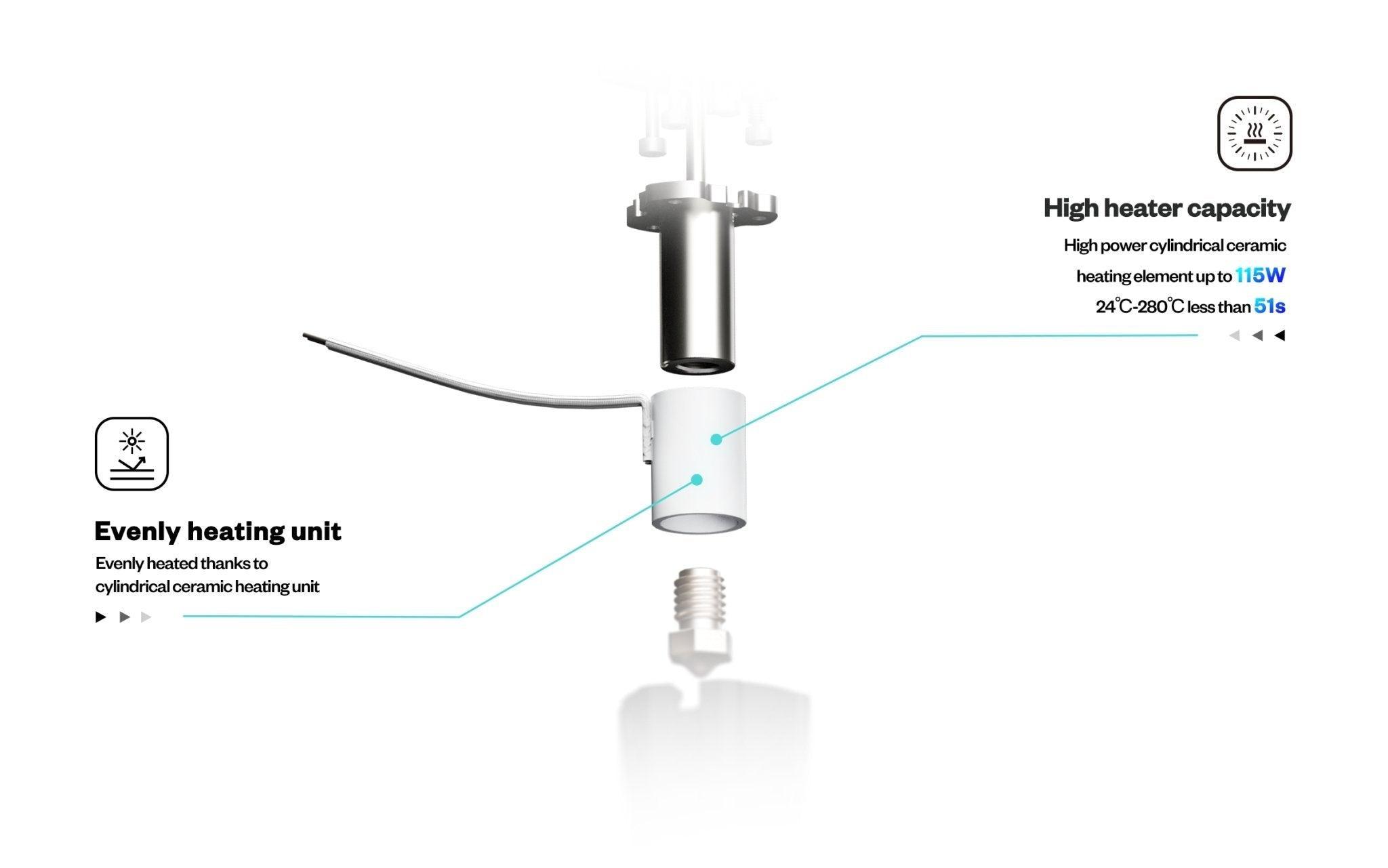 ANTINSKY- PHAETUS Rapido plus HF All-Metal Hotend 3d printing head High Speed - Antinsky3d