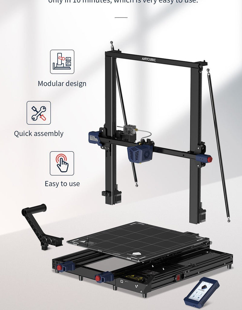 Anycubic Kobra Max 3d printer 400*400*450mm modular design integrated direct extruder - Antinsky3d