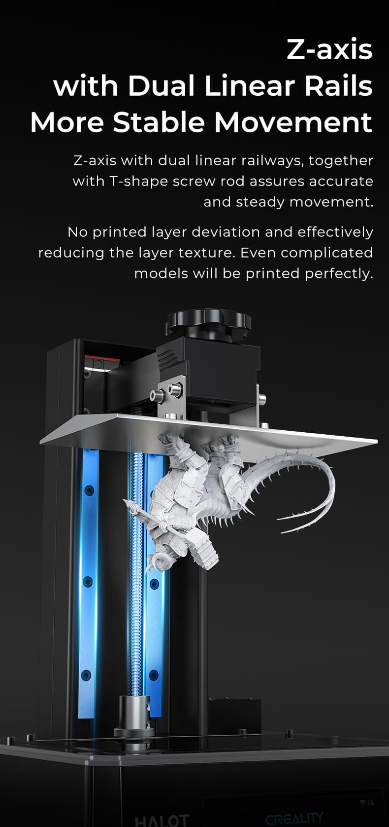 Creality HALOT-one plus CL-79 Resin 3D Printer 7.9 inches 4K Mono UV 405nm 172*102*160mm - Antinsky3d
