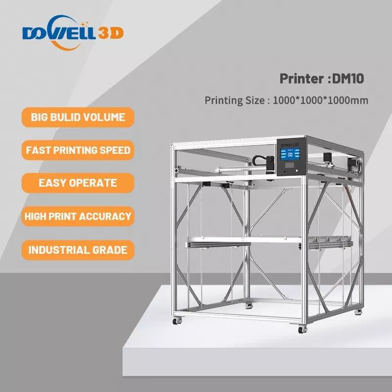 DOWELL DM10 3D Printer with large printer size 1000*1000*1000mm FDM High Precision Noiseless Printing Auto-leveling 3D Printer - Antinsky3d