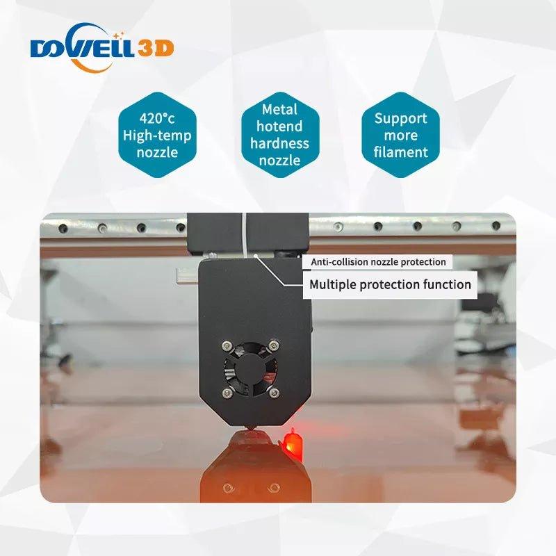 DOWELL DM6 High-quality 3D Printer with Ultra-quiet Driver TFT large p rinting size 600*600*600mm Touch Screen big 3d printing with USB - Antinsky3d