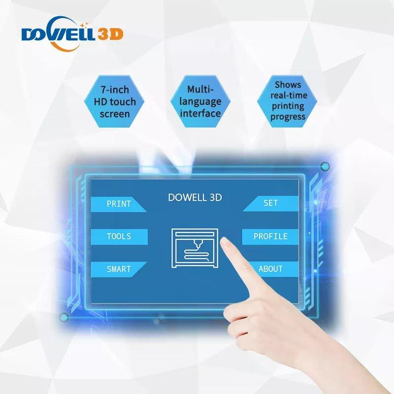 DOWELL DM6 High-quality 3D Printer with Ultra-quiet Driver TFT large p rinting size 600*600*600mm Touch Screen big 3d printing with USB - Antinsky3d