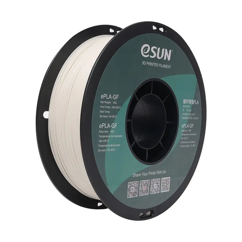 ESUN ePLA-GF 3D filament 1.75mm with highly rigid and good printability for 3d printer filament