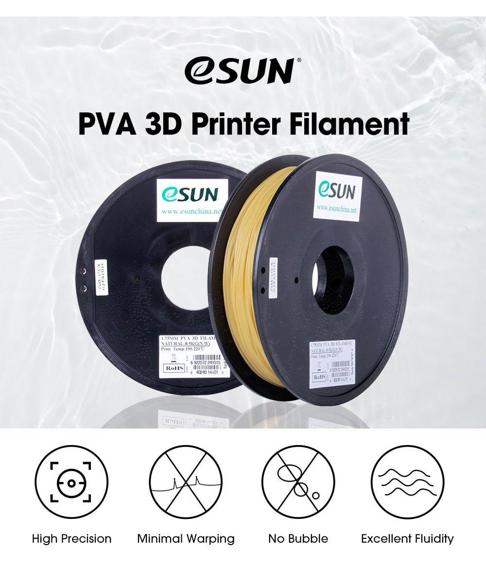 eSUN Water Soluble PVA Filament 1.75mm 0.5KG 1.1LBS 3D Printing Filament Support Material for 3D Printer - Antinsky3d