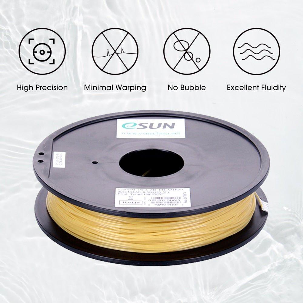 eSUN Water Soluble PVA Filament 1.75mm 0.5KG 1.1LBS 3D Printing Filament Support Material for 3D Printer - Antinsky3d