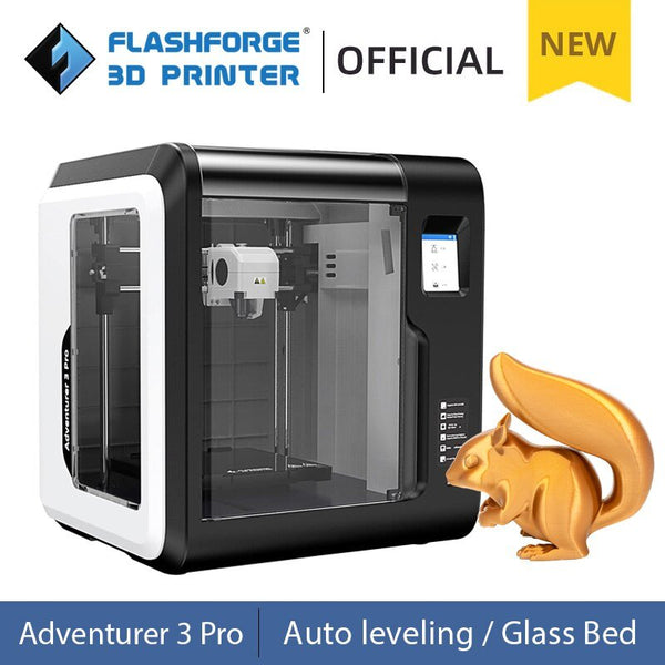 Flashforge 3D Printer Adventurer 3 Pro 150*150*150 Auto Leveling Glass Heating Bed 265℃ Nozzle Wi-Fi Ultra-Mute Cloud Printing For Beginner - Antinsky3d
