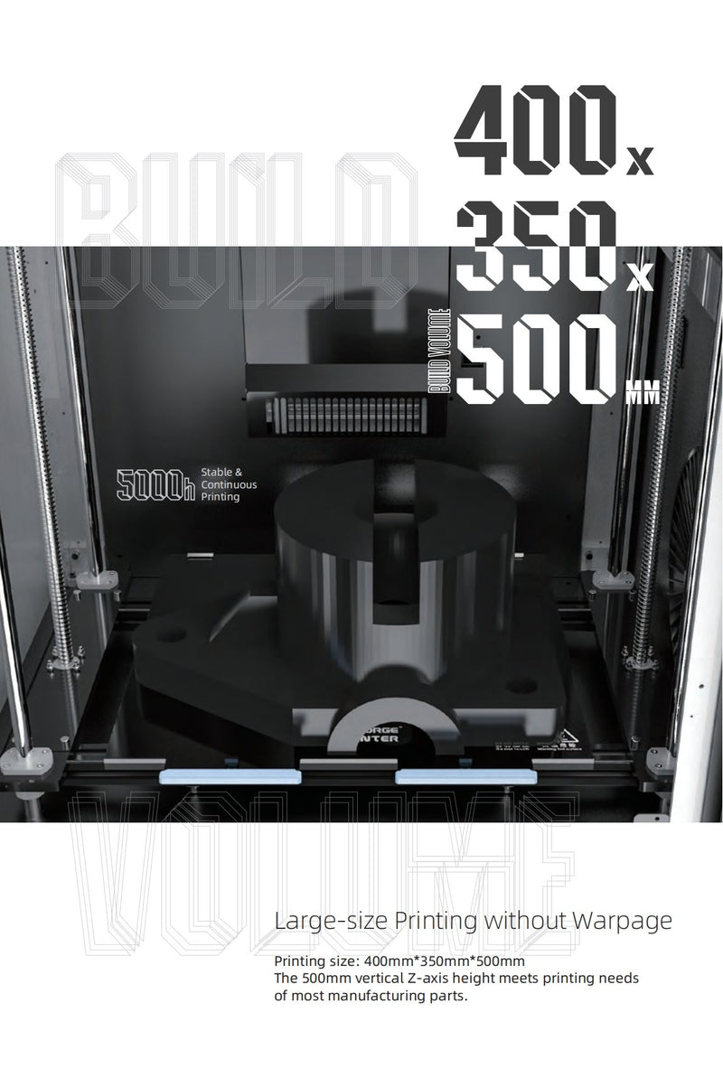 Flashforge Creator 4 large industrial 3d printer 400*350*500mm constant Chamber 3d printing machine - Antinsky3d