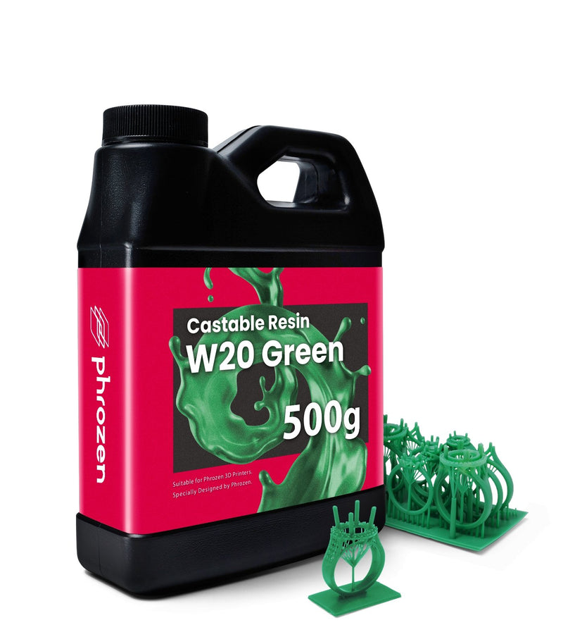 Phrozen Castable Resin W20 Green 500g for resin 3D Printer LCD 3d printer uv 405nm - Antinsky3d
