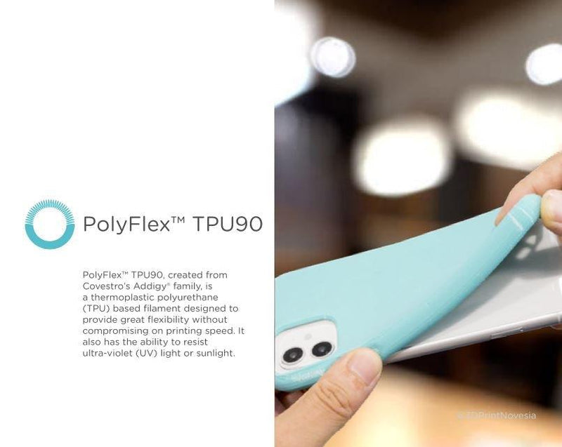 Polymaker PolyFlex TPU 90A Flexible Filament 1.75mm 0.75kg 3D Filament TPU - Antinsky3d