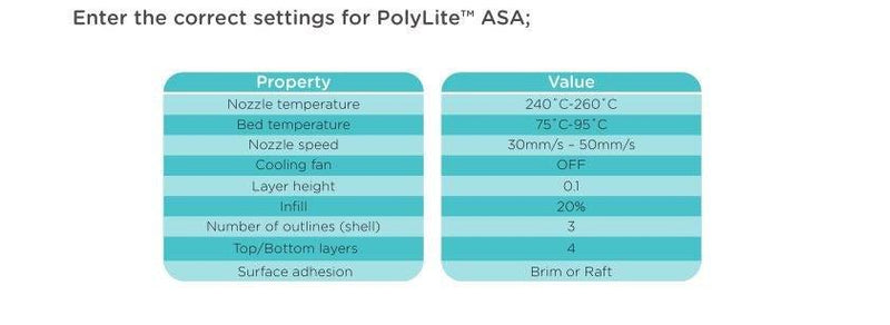 Polymaker PolyLite ASA Filament 1.75mm 1kg Spool UV Resistant 3D Printer Filament - Antinsky3d