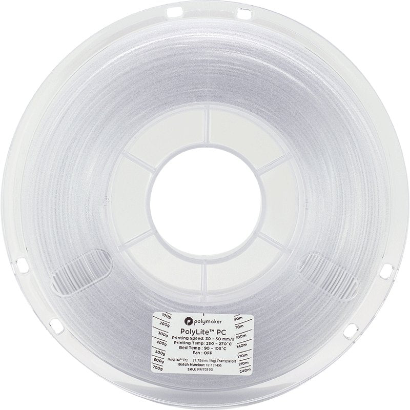 Polymaker PolyLite PC Filament 1.75mm 1kg Spool Polycarbonate Filament Strong Tough and Heat Resistant - Antinsky3d