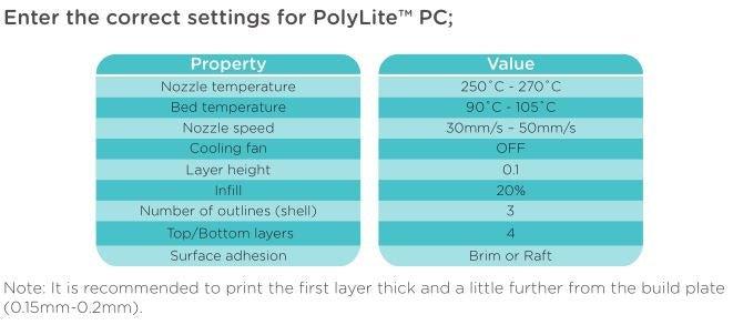 Polymaker PolyLite PC Filament 1.75mm 1kg Spool Polycarbonate Filament Strong Tough and Heat Resistant - Antinsky3d