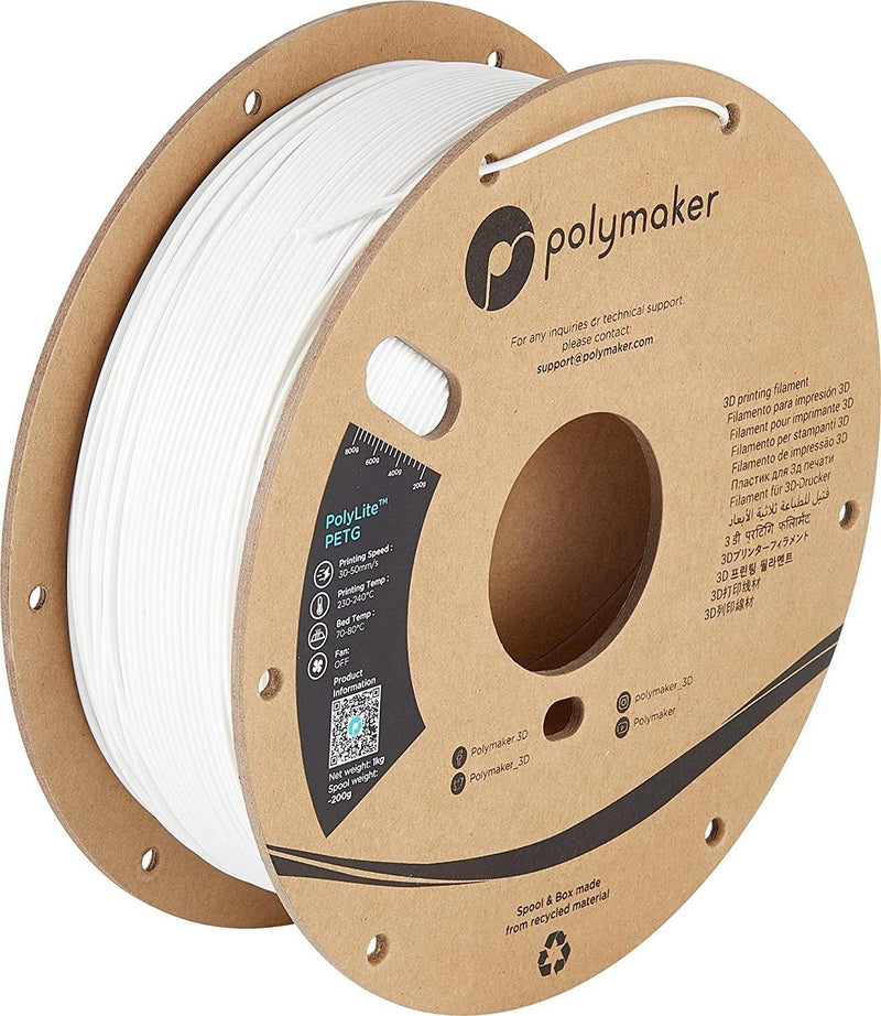 Polymaker PolyLite PETG 3D Printer Filament 1.75mm 1kg Spool Strong PETG Filament - Antinsky3d