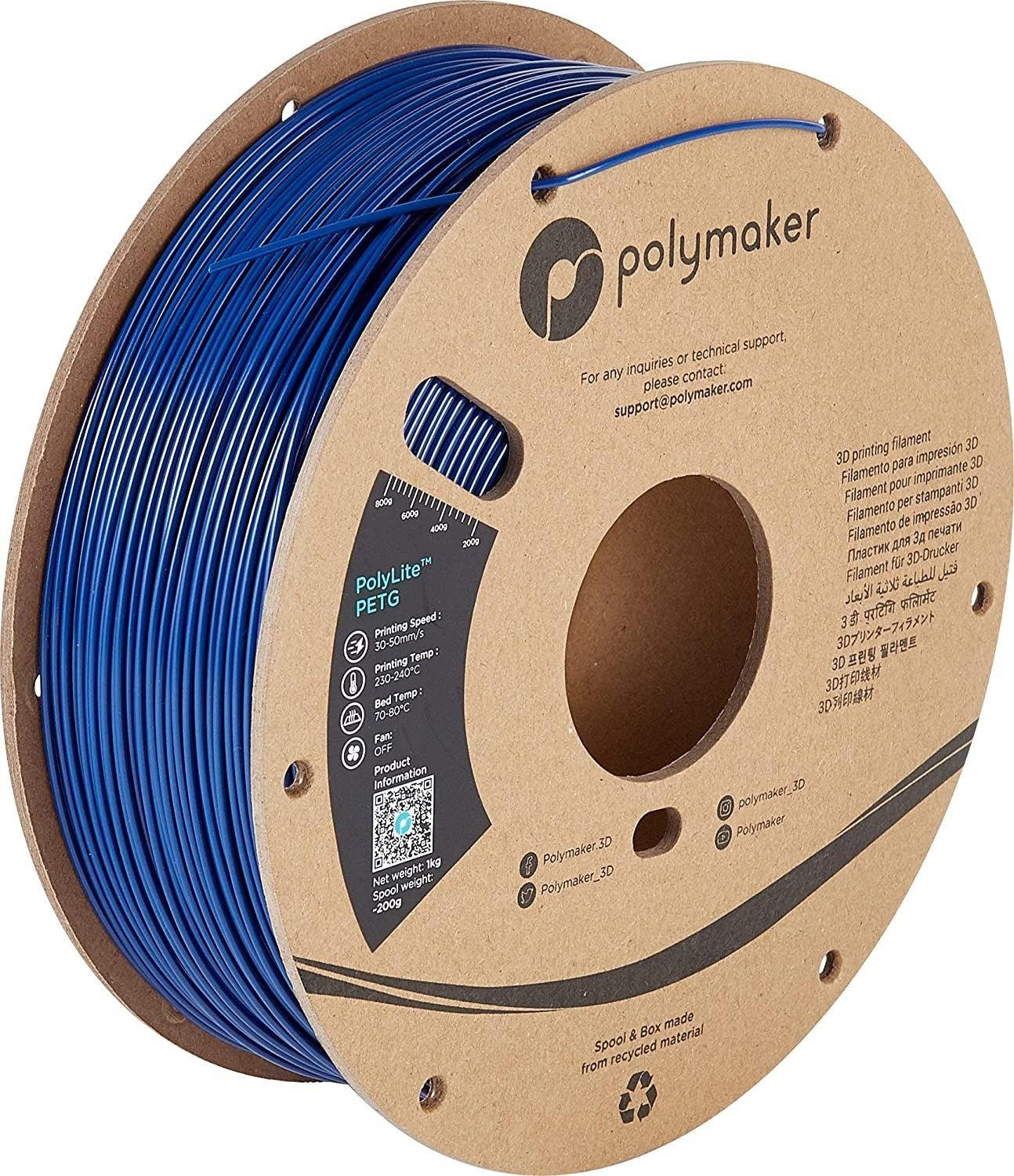 Polymaker PolyLite PETG 3D Printer Filament 1.75mm 1kg Spool Strong PETG Filament - Antinsky3d