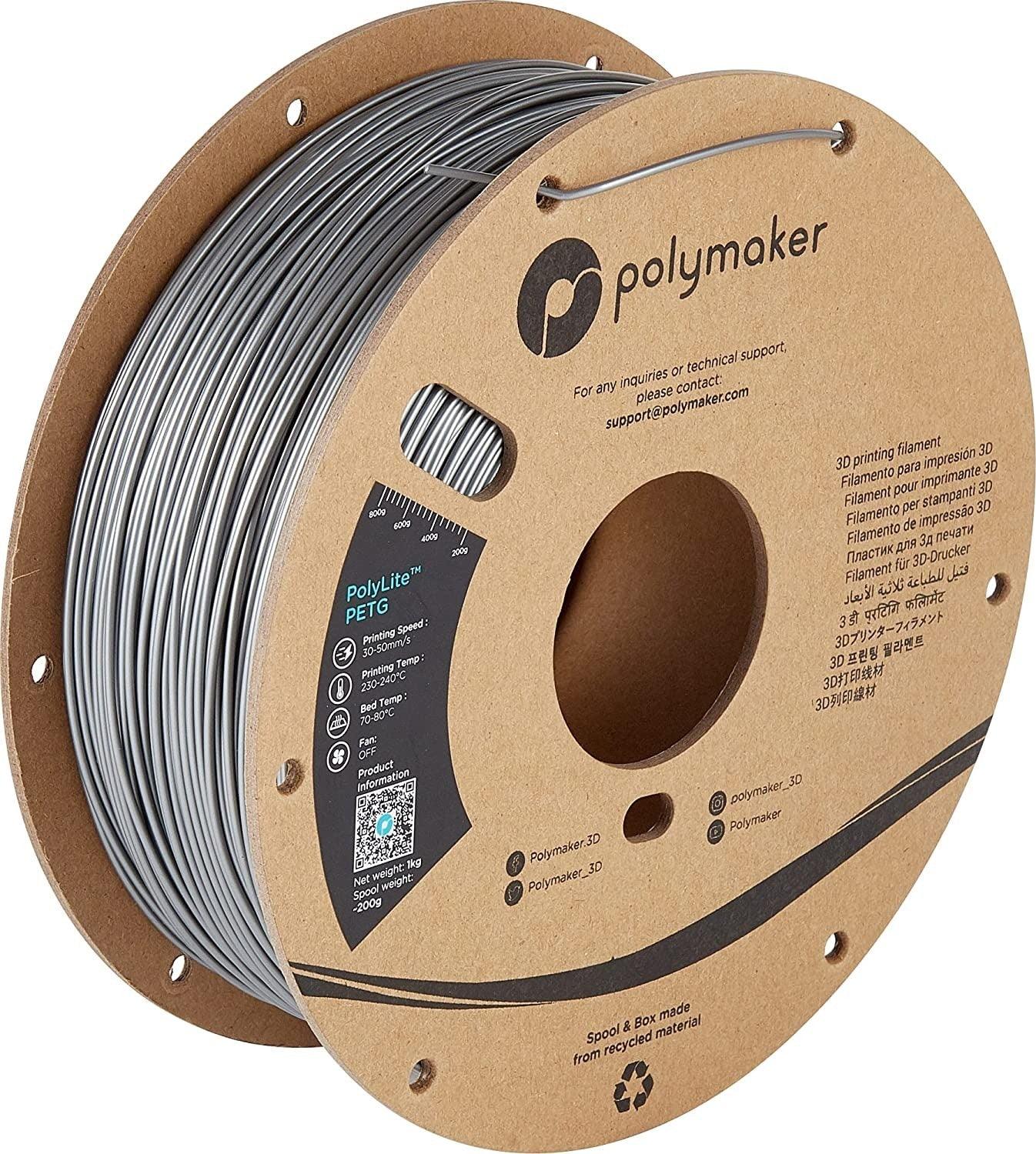 Polymaker PolyLite PETG 3D Printer Filament 1.75mm 1kg Spool Strong PETG Filament - Antinsky3d