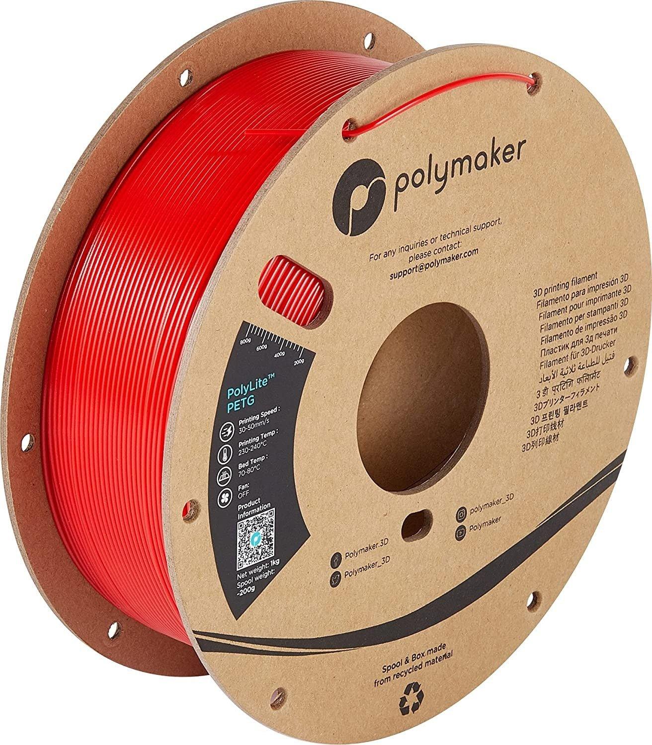 Polymaker PolyLite PETG 3D Printer Filament 1.75mm 1kg Spool Strong PETG Filament - Antinsky3d