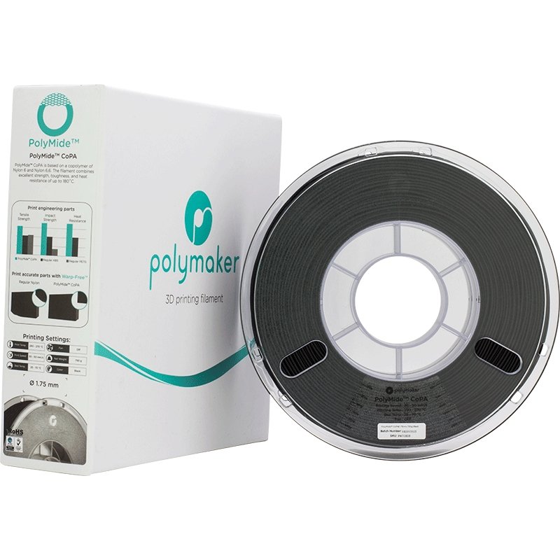 Polymaker PolyMide CoPA Nylon Filament 1.75mm 750g Spool Easy to Print Warp Free Strong & Tough & Heat Resistant - Antinsky3d