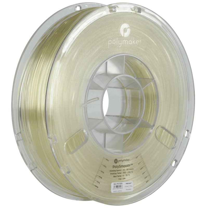 Polymaker PolySmooth PVB Filament 1.75mm 750g Spool 3D Printer Filament Smoothable Post Process with IPA Alcohol Work with Polysher Polymaker - Antinsky3d