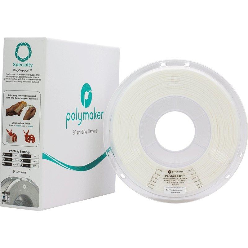 Polymaker PolySupport 3D Filament Break Away Support Material for PLA 1.75mm 750g Spool - Easy Support Removal - Antinsky3d