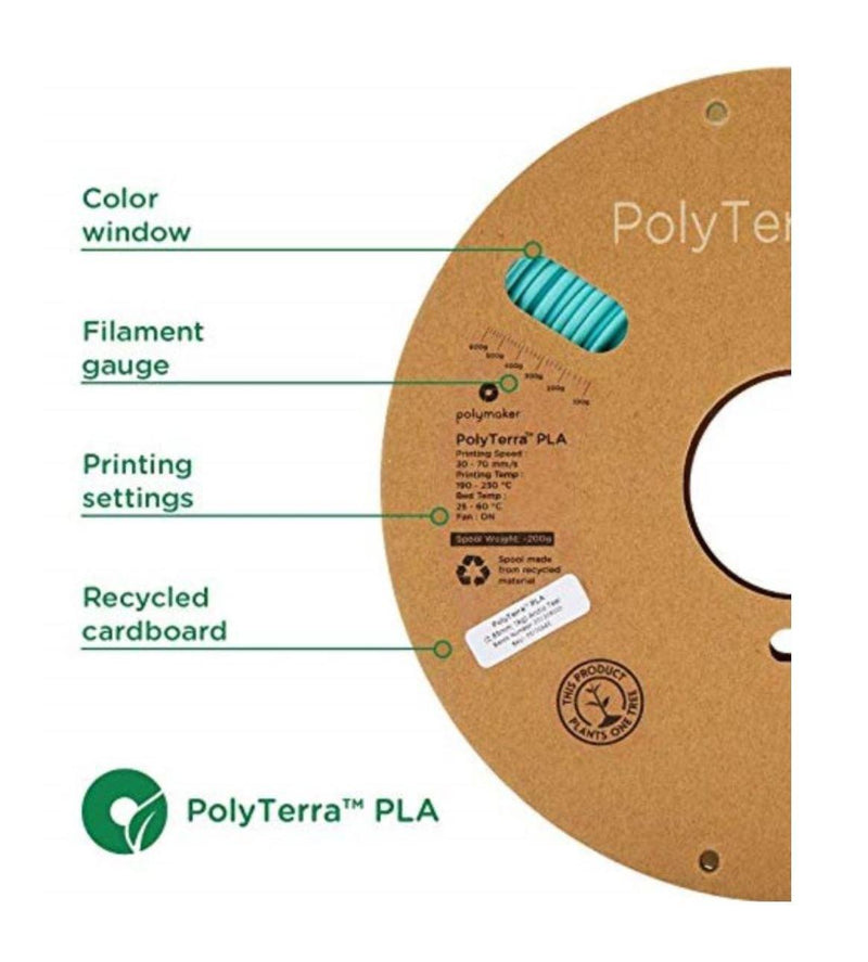 Polymaker PolyTerra PLA+ in White– Ultimate 3D Printing Store