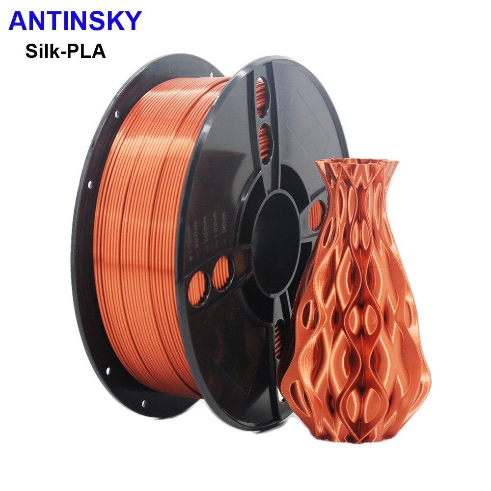 Antinsky Silk PLA filament 1.75mm 1kg Neat winding High quality Smooth printed 3d filament PLA Silk impresora 3d - Antinsky3d