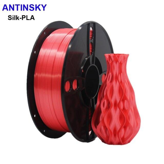 Antinsky Silk PLA filament 1.75mm 1kg Neat winding High quality Smooth printed 3d filament PLA Silk impresora 3d - Antinsky3d