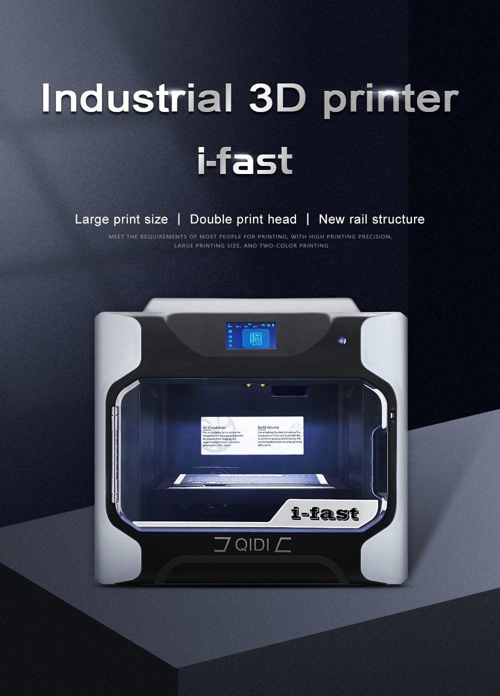 QIDI i-Fast 3D Printer, Industrial Grade Structure, with Dual Extruder for Fast Printing, Super Large Printing Size 360×250×320mm - Antinsky3d