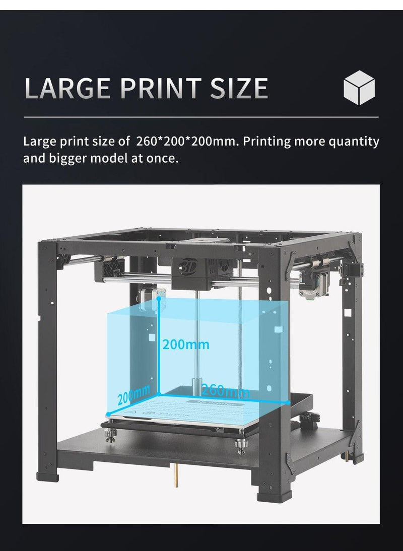 QIDI TECH 3D PRINTER i-MATES get extra 0.2mm extruder 260*200*200mm large build size - Antinsky3d