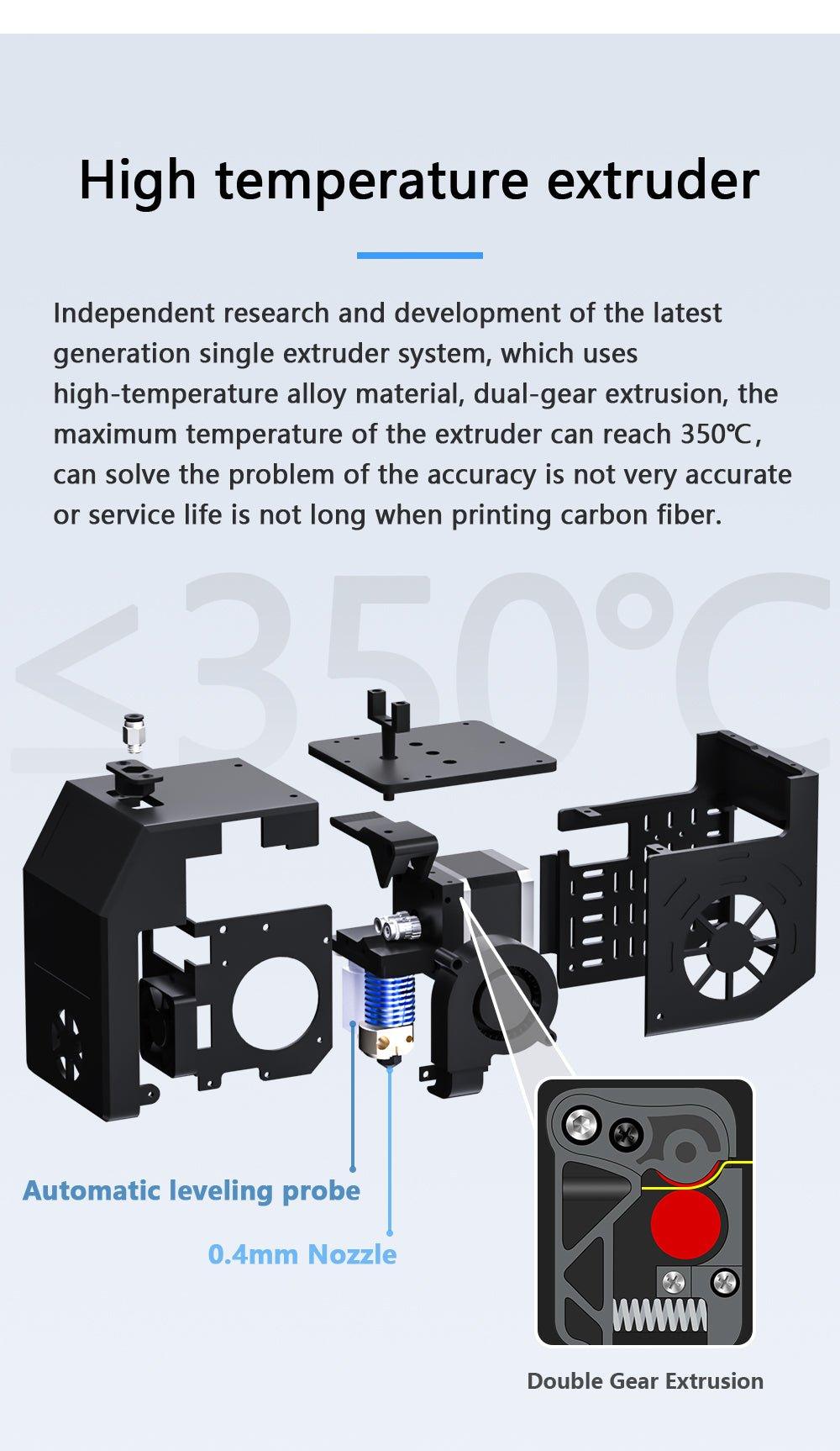 QIDI TECH X-CF Pro Industrial 3D Printer, Print Carbon Fiber&Nylon with QIDI Fast Slicer, Automatic Intelligent Leveling - Antinsky3d