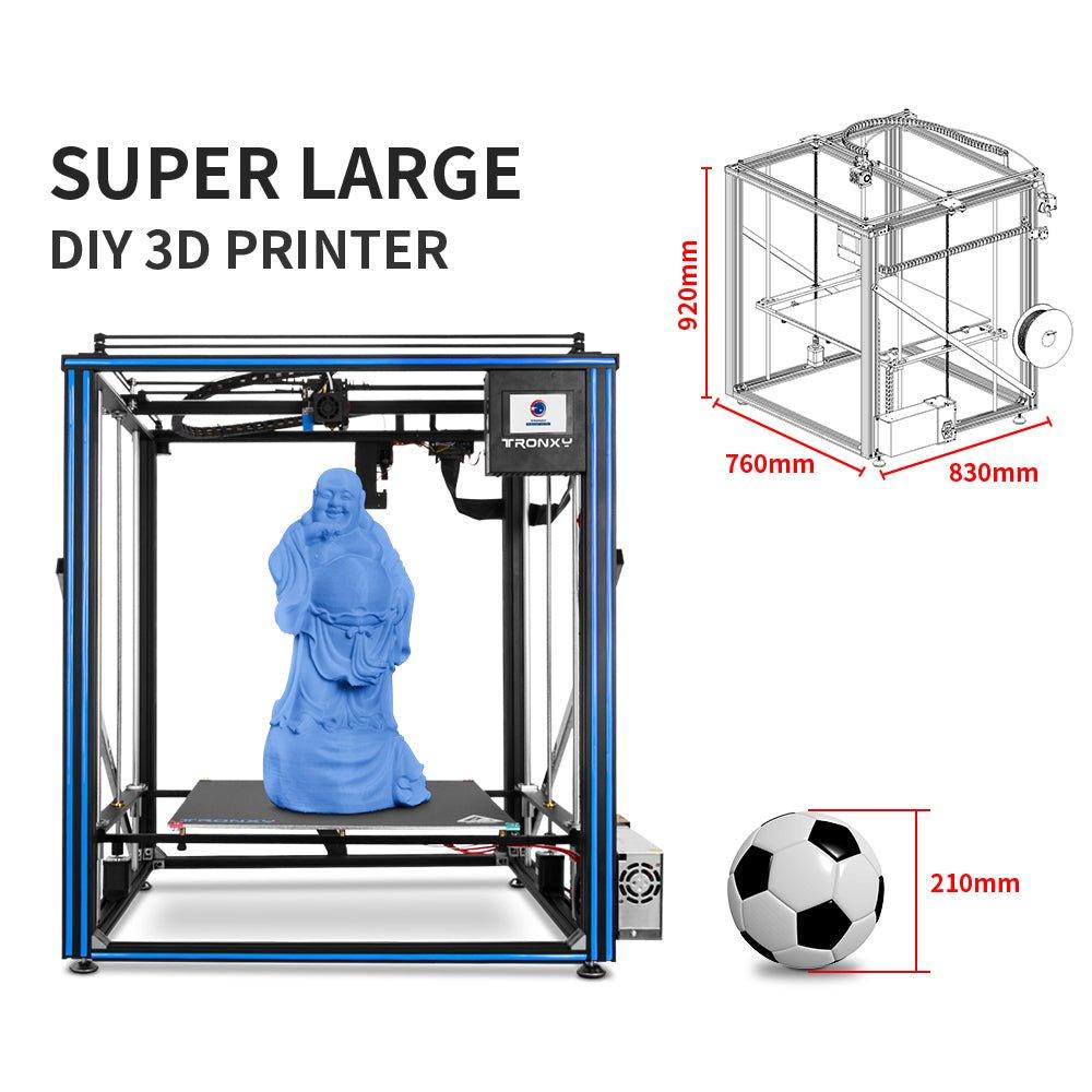 Tronxy X5SA-500 RRO Large 3d printer 500*500*600(mm) big 3d printing machine US EU stock free shipping - Antinsky3d