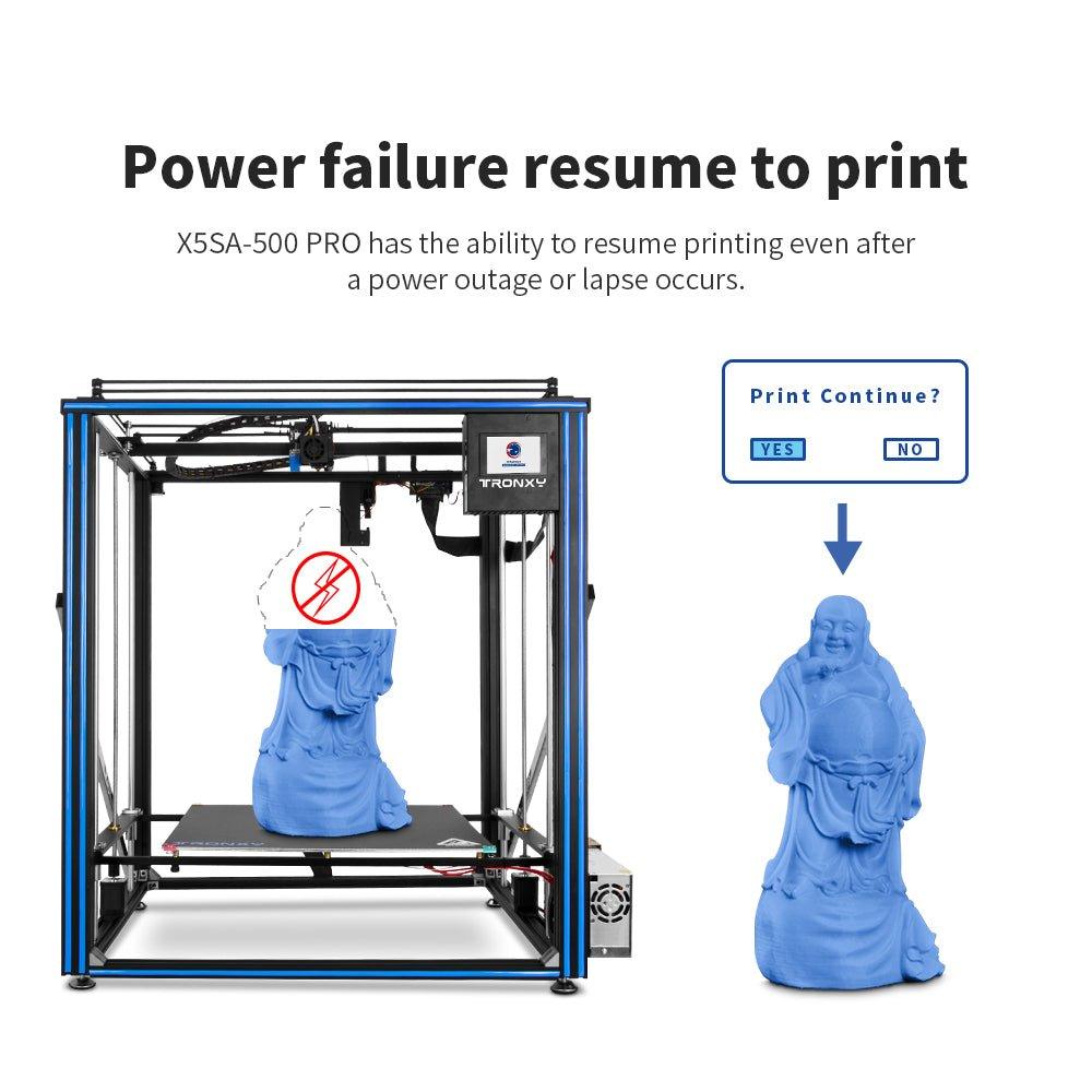 Tronxy X5SA-500 RRO Large 3d printer 500*500*600(mm) big 3d printing machine US EU stock free shipping - Antinsky3d