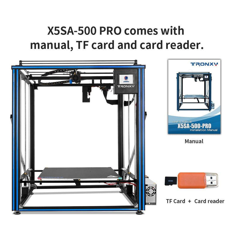 Tronxy X5SA-500 RRO Large 3d printer 500*500*600(mm) big 3d printing machine US EU stock free shipping - Antinsky3d