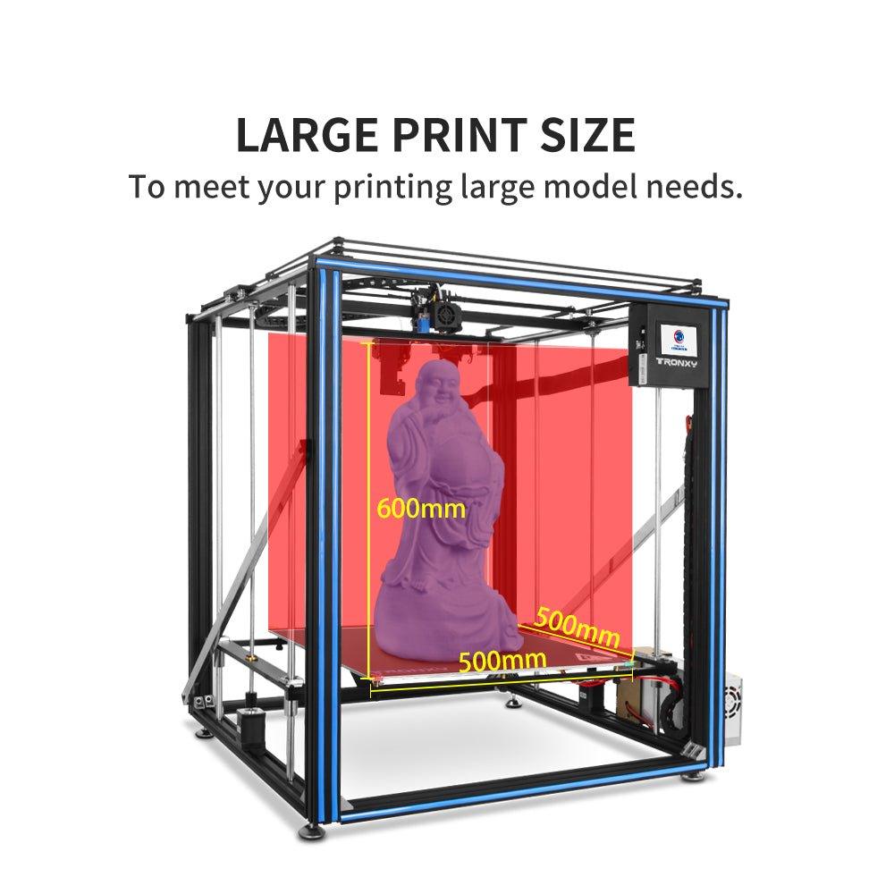 Tronxy X5SA-500 RRO Large 3d printer 500*500*600(mm) big 3d printing machine US EU stock free shipping - Antinsky3d