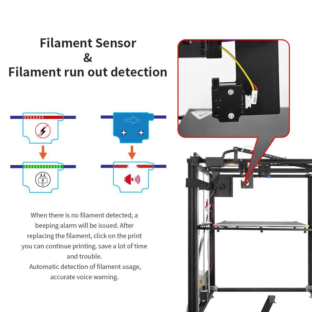 Tronxy X5SA-500 RRO Large 3d printer 500*500*600(mm) big 3d printing machine US EU stock free shipping - Antinsky3d