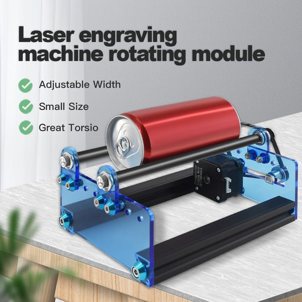 Twotrees 3d Printer Laser Engraving machine Y-axis Rotary Roller Engraving Module for Engraving Cylindrical Objects Cans - Antinsky3d