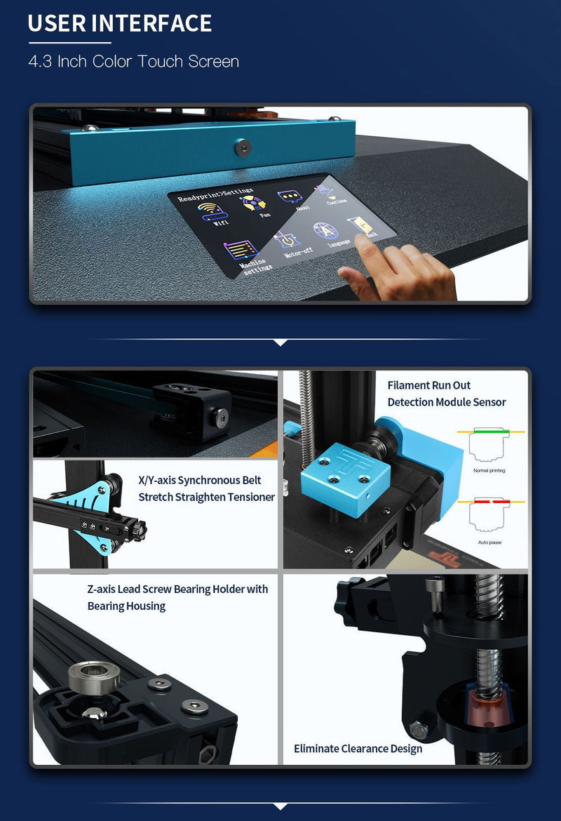 Twotrees Blu-5 3D Printer auto levering Kit I3 Mega Upgrade PEI bed US EU RU local stock free shipping - Antinsky3d