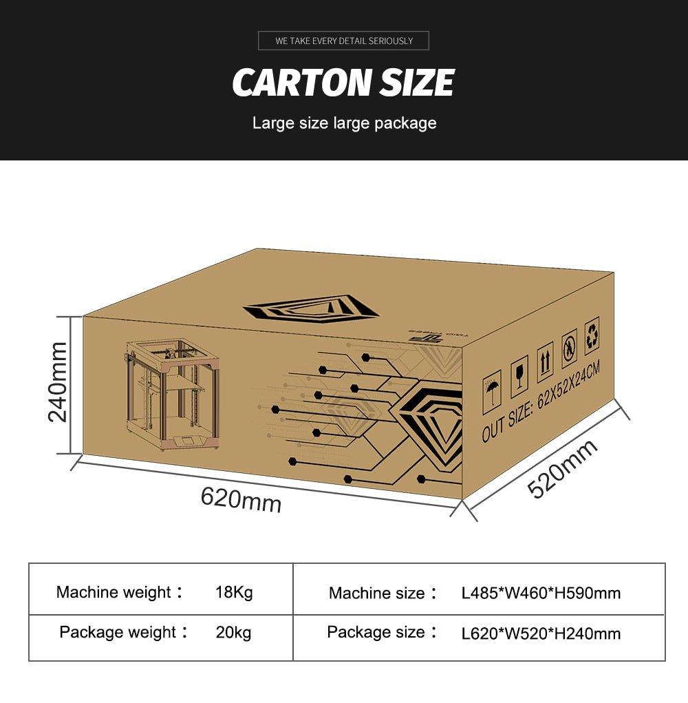 Twotrees SP-5 3D Printer CoreXY Extruder MKS TMC2225 300*300*330mm DIY Kits 3.5 Inch Touch Screen Facesheild US EU RU local stock free shipping - Antinsky3d